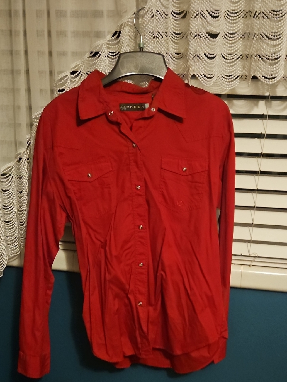 Roper Women's Solid Red Western Snap Shirt